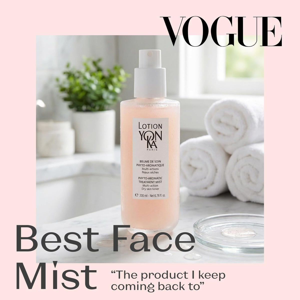 YON-KA Paris Lotion PS Hydrating Toner Face Mist for Dry, Sensitive Skin