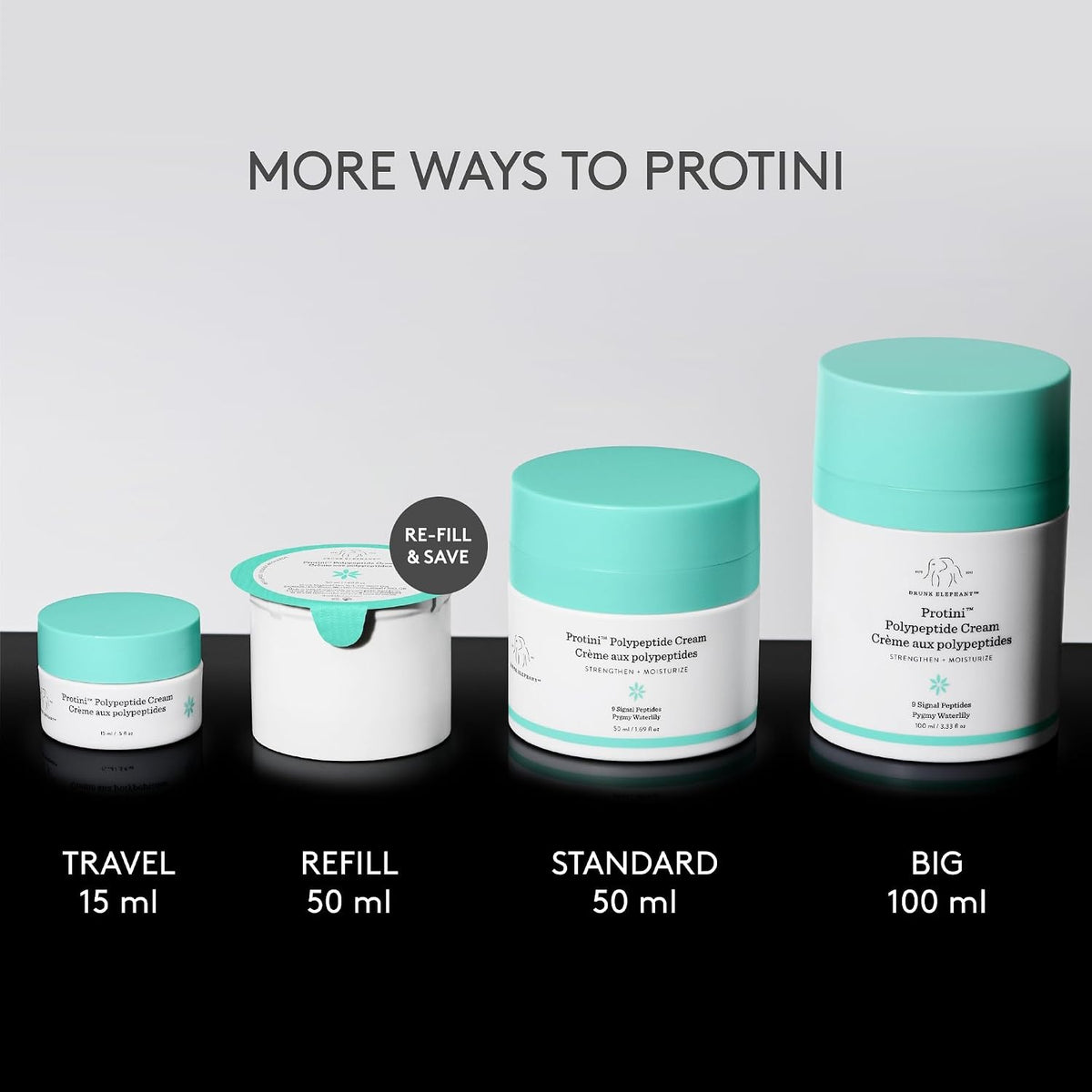 Drunk Elephant Protini Polypeptide Cream - Firming Moisturizer - Clean Clinical Skincare - Cruelty-Free - Dermatologist-Tested - Free of Essential Oils, Silicones, and Fragrance