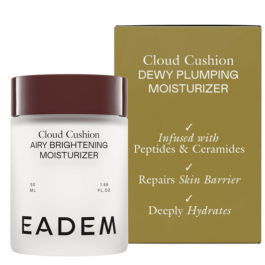 EADEM Face Moisturizer Barrier Repair Cream for Women, Cloud Cushion | Infused with Snow Mushroom, Peptides & Ceramides, Ultra Repair Formula, Deeply Hydrating Skin Care, Smoothes & Restores