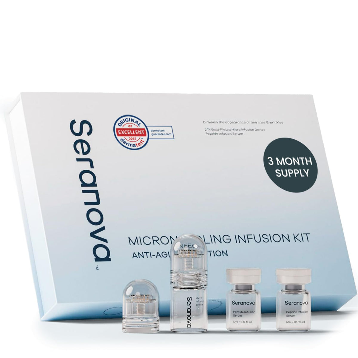 Seranova Micro Infusion System for Face - Peptide Serum (2-Month-Supply)