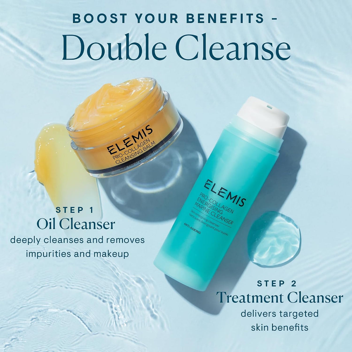 ELEMIS Pro-Collagen Energising Marine Cleanser, Anti-Gel Facewash, 150ml