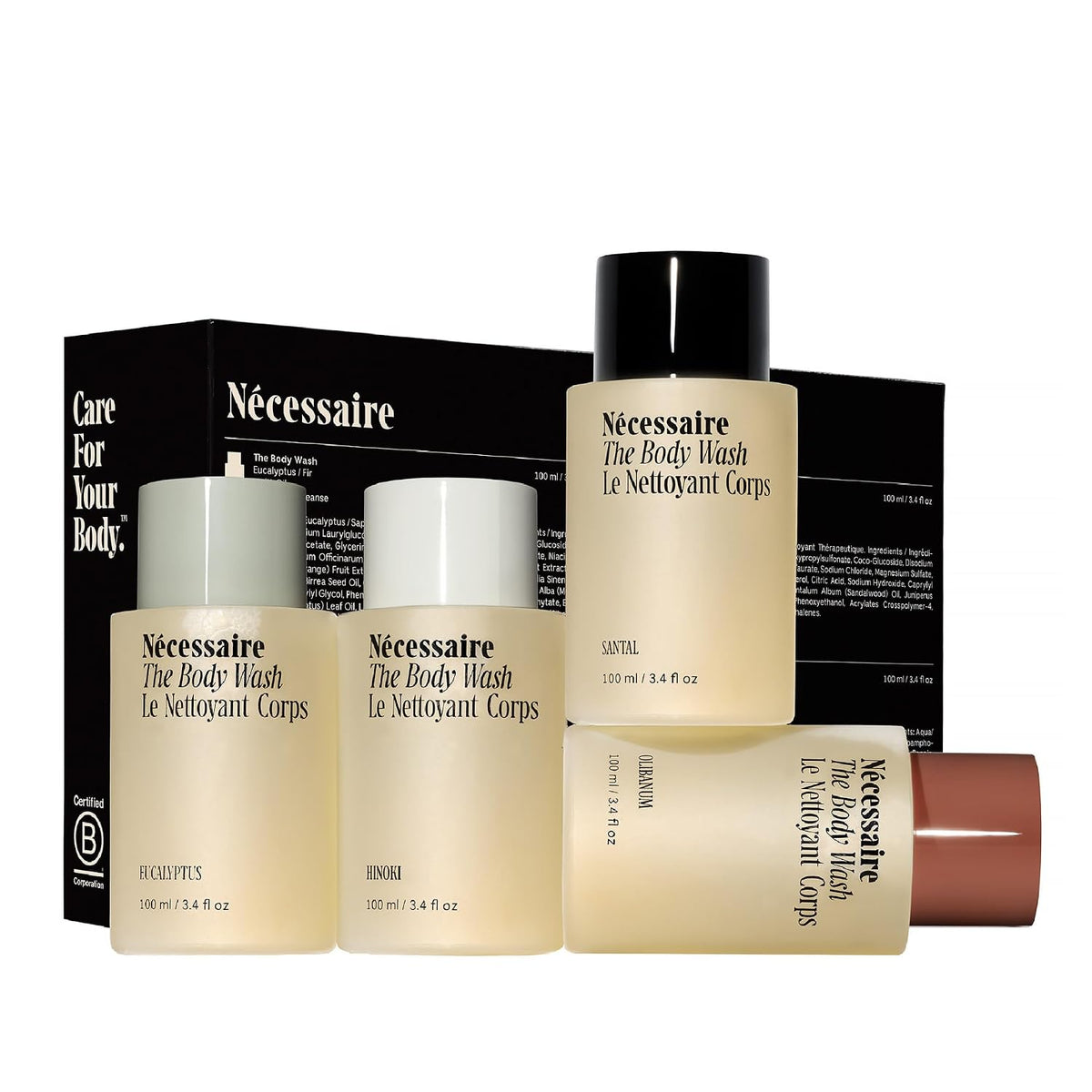 The Body Wash Discovery Set. Multi-Oil Niacinamide Shower Gel Omega 6/9