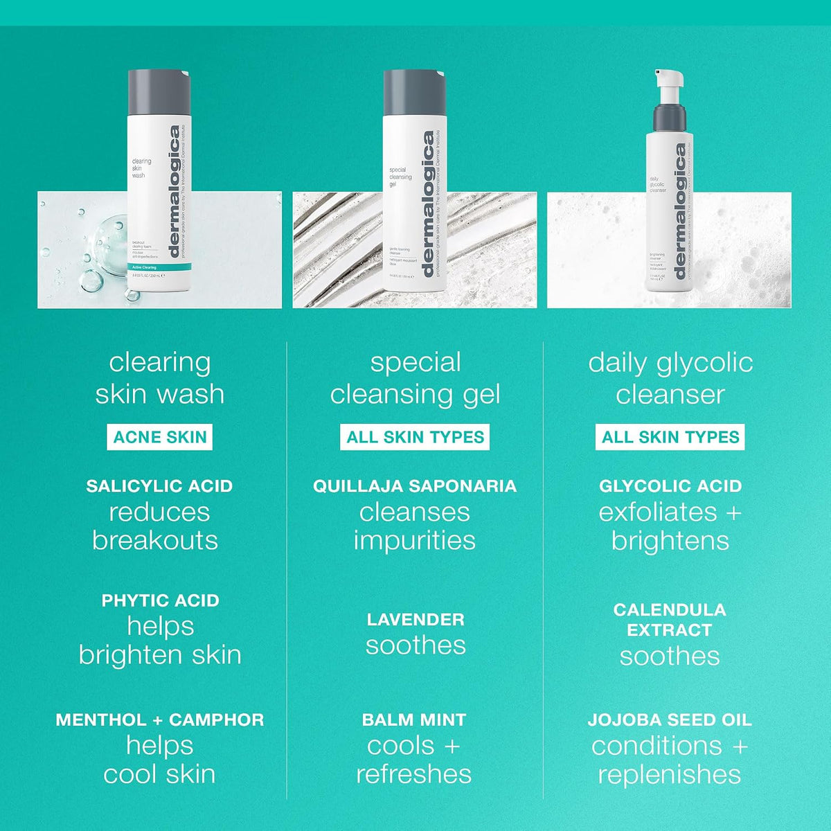 Dermalogica Clearing Skin Wash, Salicylic Acid Acne Face Wash