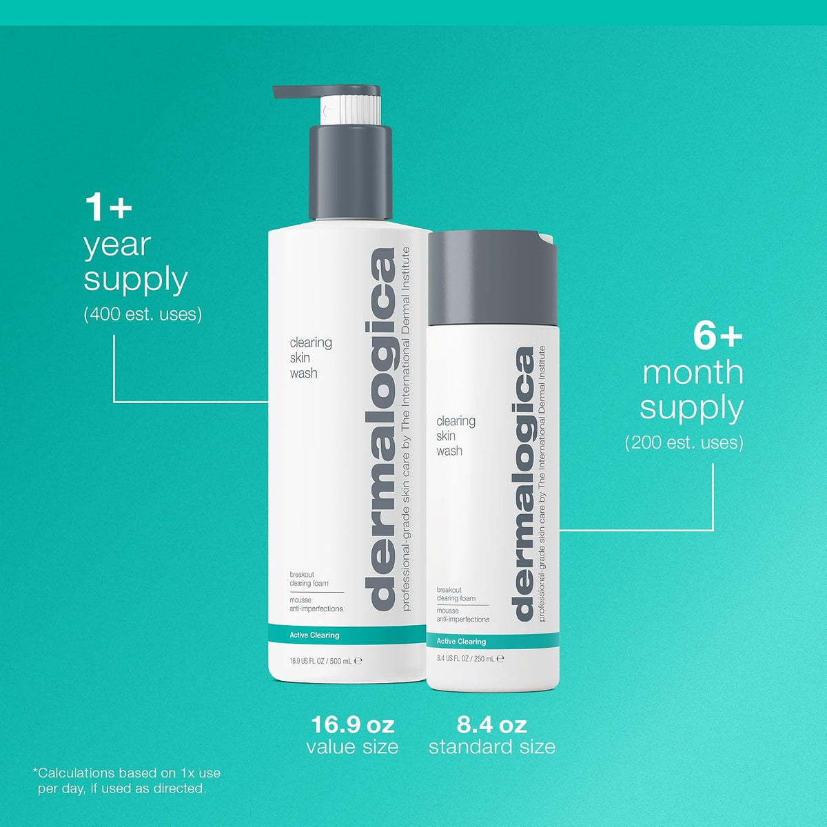 Dermalogica Clearing Skin Wash, Salicylic Acid Acne Face Wash